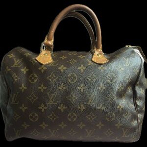 Louis Vuitton Speedy 30 Monogram Brown Travel Bag